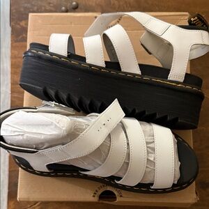 Dr. Martens White Leather Strap Sandals brand NEW